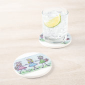 Zussen Zandsteen Onderzetter (Zijkant)