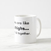 Zussen zijn als vette dijen Mok (Voorkant rechts)