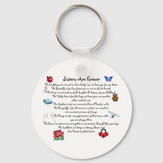 Zussen zijn altijd gedicht sleutelhanger