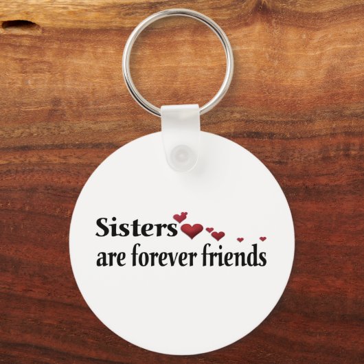 Zussen zijn altijd vrienden sleutelhanger (Voorkant)