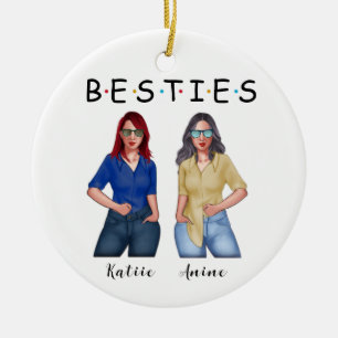 Zussen zijn de beste vrienden voor het leven - Gep Keramisch Ornament