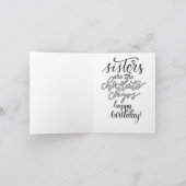 "Zussen zijn de chocoladechips" verjaardagskaart Kaart (Binnen)