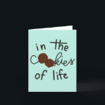 "Zussen zijn de chocoladechips" verjaardagskaart Kaart<br><div class="desc">Op deze gelukkige verjaardagskaart voor een zus staat: "In de koekjes van het leven zijn zussen de chocoladeschilfers Happy Birthday"</div>