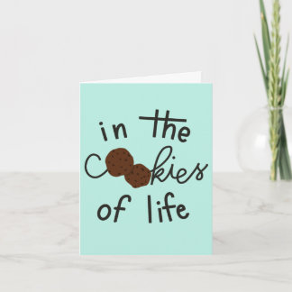 "Zussen zijn de chocoladechips" verjaardagskaart Kaart