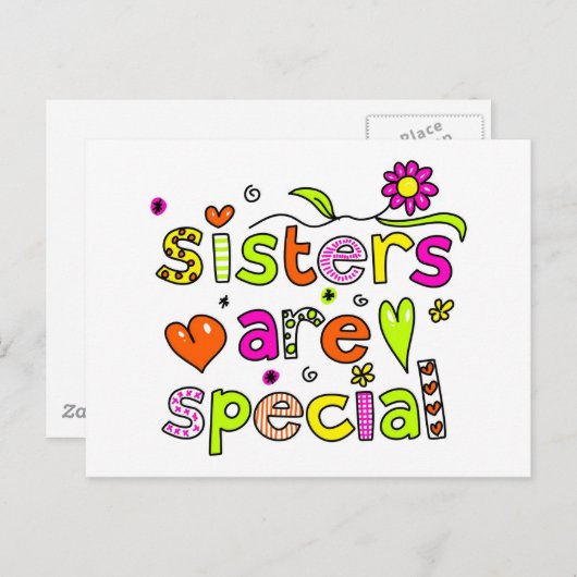 Zussen zijn speciaal briefkaart (Voorkant / Achterkant)