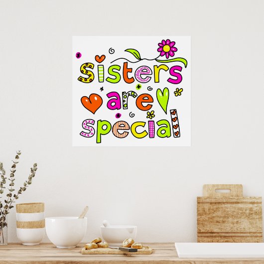 Zussen zijn speciaal poster (Keuken)
