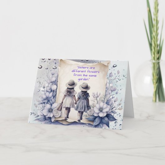 Zussen zijn verschillende bloemen uit dezelfde tui kaart (Voorkant)