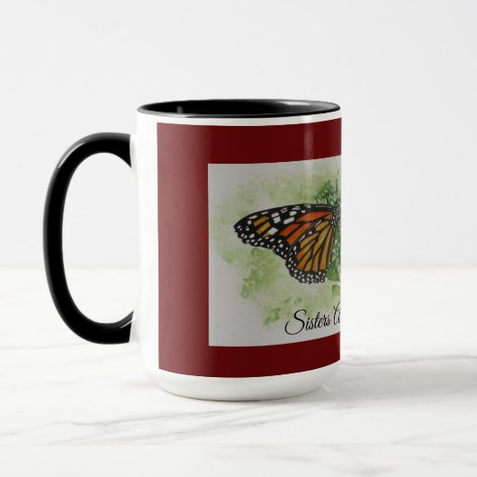 Zussen zijn voor altijd monarch Mok (Links)