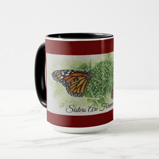 Zussen zijn voor altijd monarch Mok (Voorkant links)