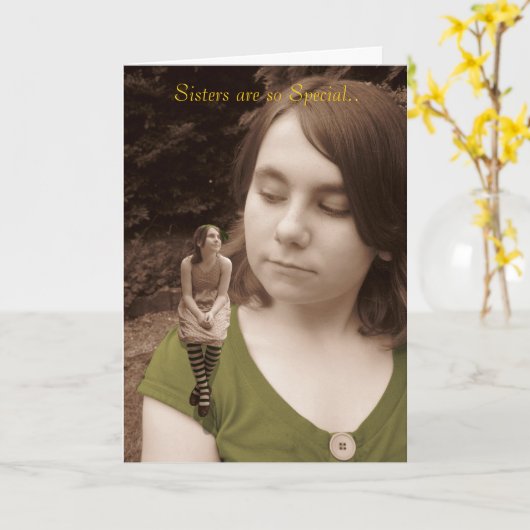 Zussen zijn zo bijzonder. kaart (Gele Bloem)