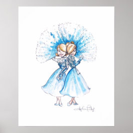 Zussen, zussen kunst van Heather Franse Henry Poster