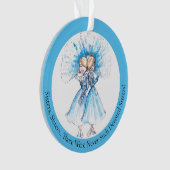 Zussen, zussen, ronde versiering door de hemel ornament (voorkant)