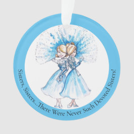 Zussen, zussen, ronde versiering door de hemel ornament