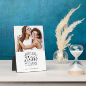 Zussers verbonden op hoofdfoto Keepomwille White Fotoplaat (Zijkant)