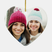 Zussers verbonden op hoofdfoto Keepomwille White Keramisch Ornament (Achterkant)