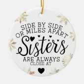 Zussers verbonden op hoofdfoto Keepomwille White Keramisch Ornament (Voorkant)