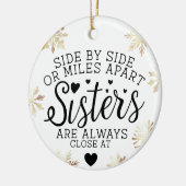 Zussers verbonden op hoofdfoto Keepomwille White Keramisch Ornament (Links)