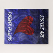 Zussers zijn altijd vrienden met gefingeerde harte legpuzzel (Horizontaal)