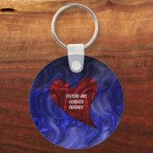 Zussers zijn altijd vrienden met gefingeerde harte sleutelhanger (Voorkant)