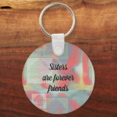 Zussers zijn Forever Vrienden Victoriaans Roos Sleutelhanger (Voorkant)