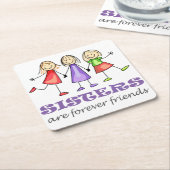 Zussers zijn voor altijd kartonnen onderzetters (Schuin)