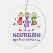 Zussers zijn voor altijd keramisch ornament (Links)