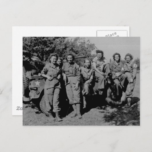 Zustband - Zuster tijdens de Tweede Wereldoorlog Briefkaart (Voorkant / Achterkant)