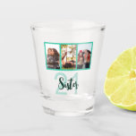 Zuster 21st Birthday Blauwgroen Moderne fotocollag Shot Glas<br><div class="desc">Maak een glimlach op een gezicht met deze gepersonaliseerde 21e verjaardag moderne fotocollage die glas maakte voor je zus. Het perfecte cadeau of feestaccessoire! - Klik gewoon om dit ontwerp te personaliseren 🔥 Mijn beloften - Dit ontwerp is uniek en is ontworpen met u in het achterhoofd 🙏 Bedankt voor...</div>