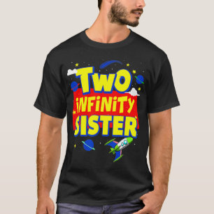 Zuster 2 Infinity en na de dag van de geboorte T-shirt
