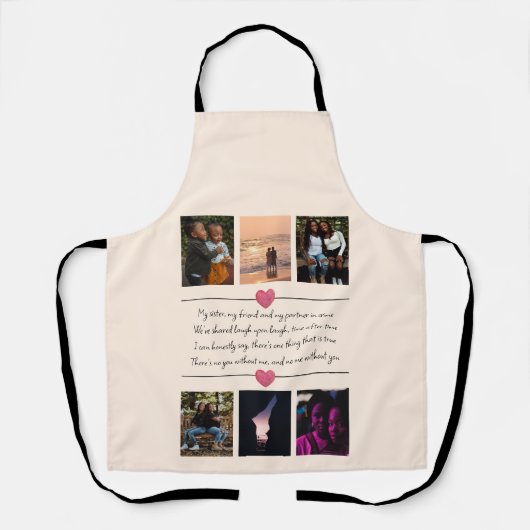 Zuster aangepaste foto schort (Voorkant)