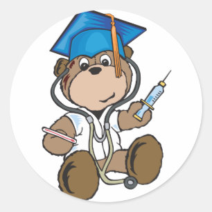 Zuster Afstuderen Gifts & Medical School Afstudeer Ronde Sticker