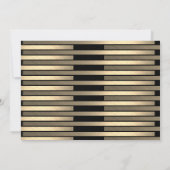 Zuster Afstuderen Invite FNP RN - Black Gold Metal Kaart (Achterkant)