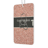 Zuster Afstuderen Stethoscope Roze Glitter Name Luchtverfrisser (Links)