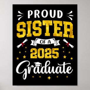 Zuster Afstuderen Trotse zus van een 2025 Afstuder Poster