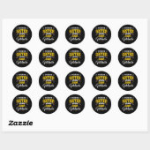Zuster Afstuderen Trotse zus van een 2025 Afstuder Ronde Sticker (Vel)