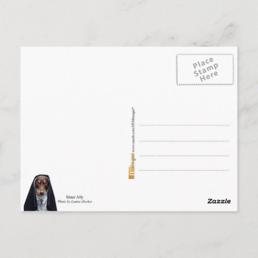 Zuster Ally Briefkaart (Achterkant)