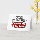 Zuster anesthetist... grote deal kaart (Gele Bloem)