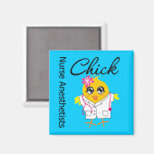 Zuster Anesthetisten Chick v2 Magneet (Voorkant / Achterkant)