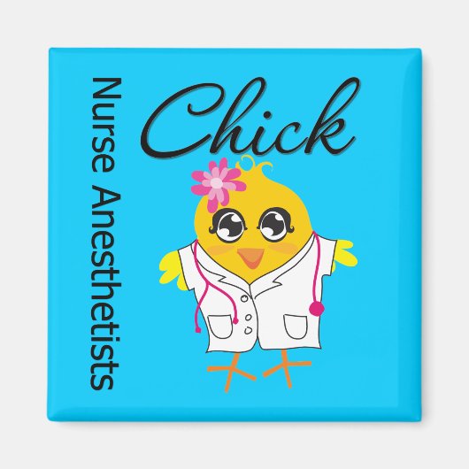 Zuster Anesthetisten Chick v2 Magneet (Voorkant)