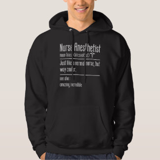 Zuster-anesthetisten Noun Funny Anesthesioloog Crn Hoodie