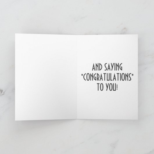 ZUSTER, BARSTEND VAN VREUGDE EN VIERING VOOR KAART (Binnen)