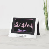 ZUSTER Bedankt Huwelijksgetuige - Geruite letters (Achterkant)