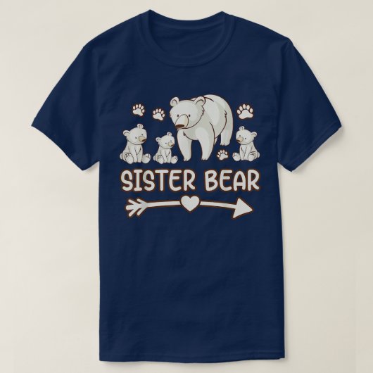 zuster beer 3 cub shirt voor vrouwen , zuster beer (Design voorkant)