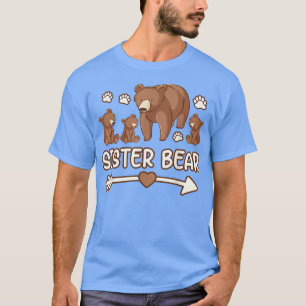 zuster beer 3 cub shirt voor vrouwen, zuster beer 