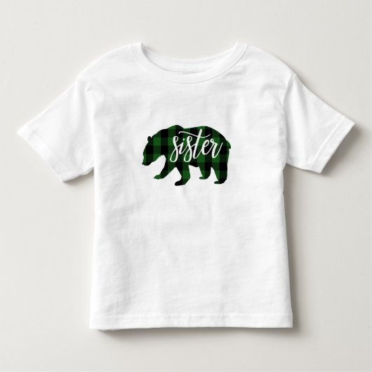 zuster Beer | Groen geruit Kinder Shirts (Voorkant)