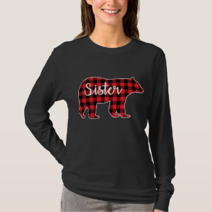 Zuster Beer Rood met randapparaat bij kerstmis Pa T-shirt