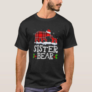 Zuster Beer Vrouwen Rood met kerstcadeautje Pjama  T-shirt
