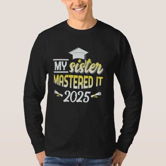Zuster beheerst het 2025 master afstuderen geschen t-shirt (Voorkant)
