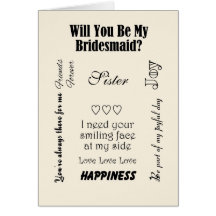 Zuster, ben je mijn Bridesmaid?