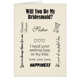 Zuster, ben je mijn Bridesmaid?